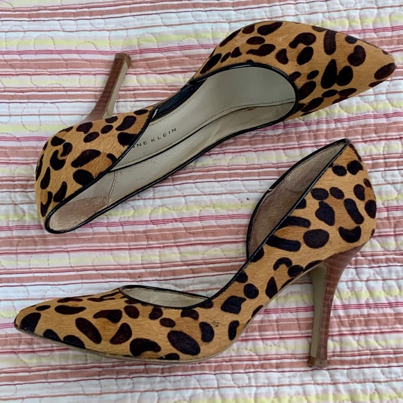 Anne Klein Shoes - Anne Klein REAL FUR Animal Print D’Orsay Heel